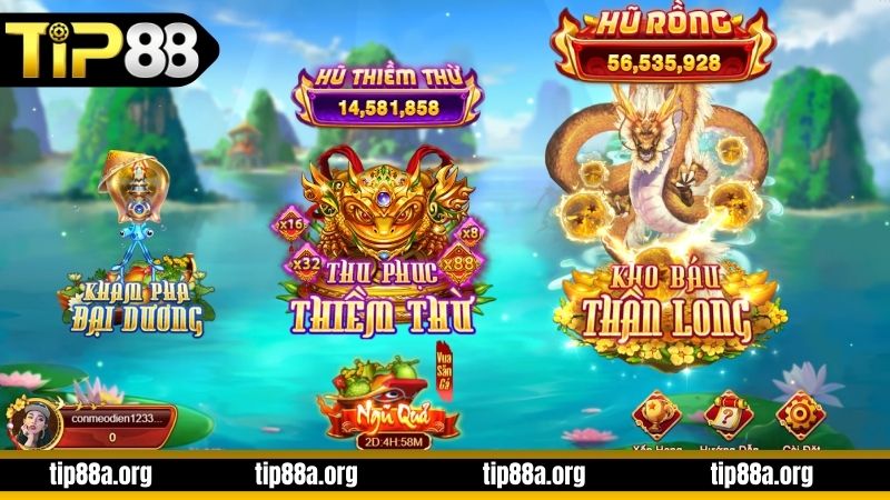 Các phòng chơi nổi bật nhất trong Vua Săn Cá 