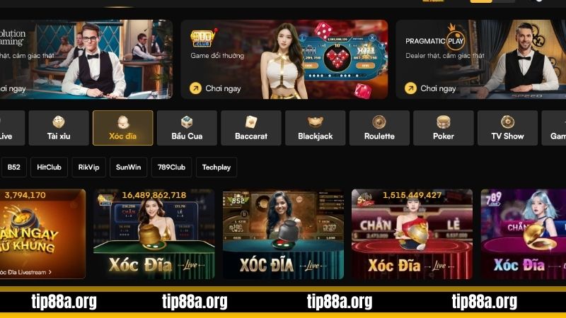 Các sản phẩm Xóc đĩa online mới nhất tại TIP88 không thể bỏ lỡ 