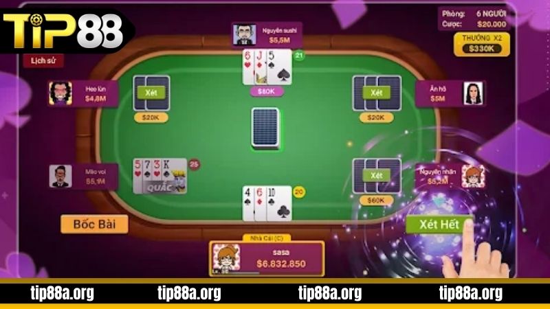 Hướng dẫn luật chơi chi tiết tại xì dách TIP88